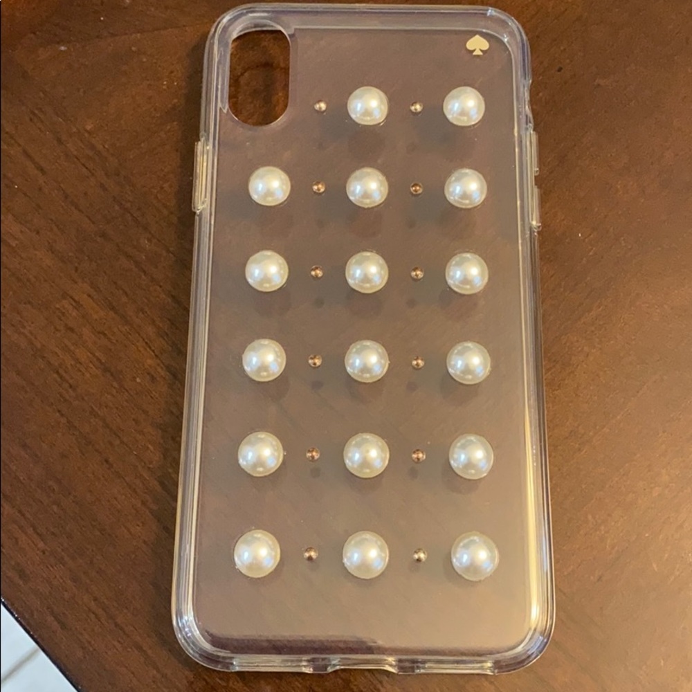 Clear Kate Spade Pearl iPhone X/XS Phone Case